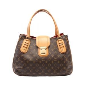 Louis Vuitton Greet Handbag Leather Monogram Brown